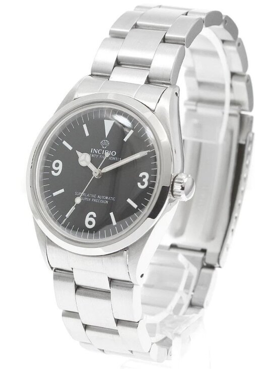 Incipio Accessories - INCIPIO Super Precision Black Dial Automatic Men's Watch_968371